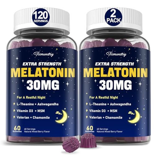 Melatonin Gummies 30mg for Adults: Maximum Strength Melatonin...