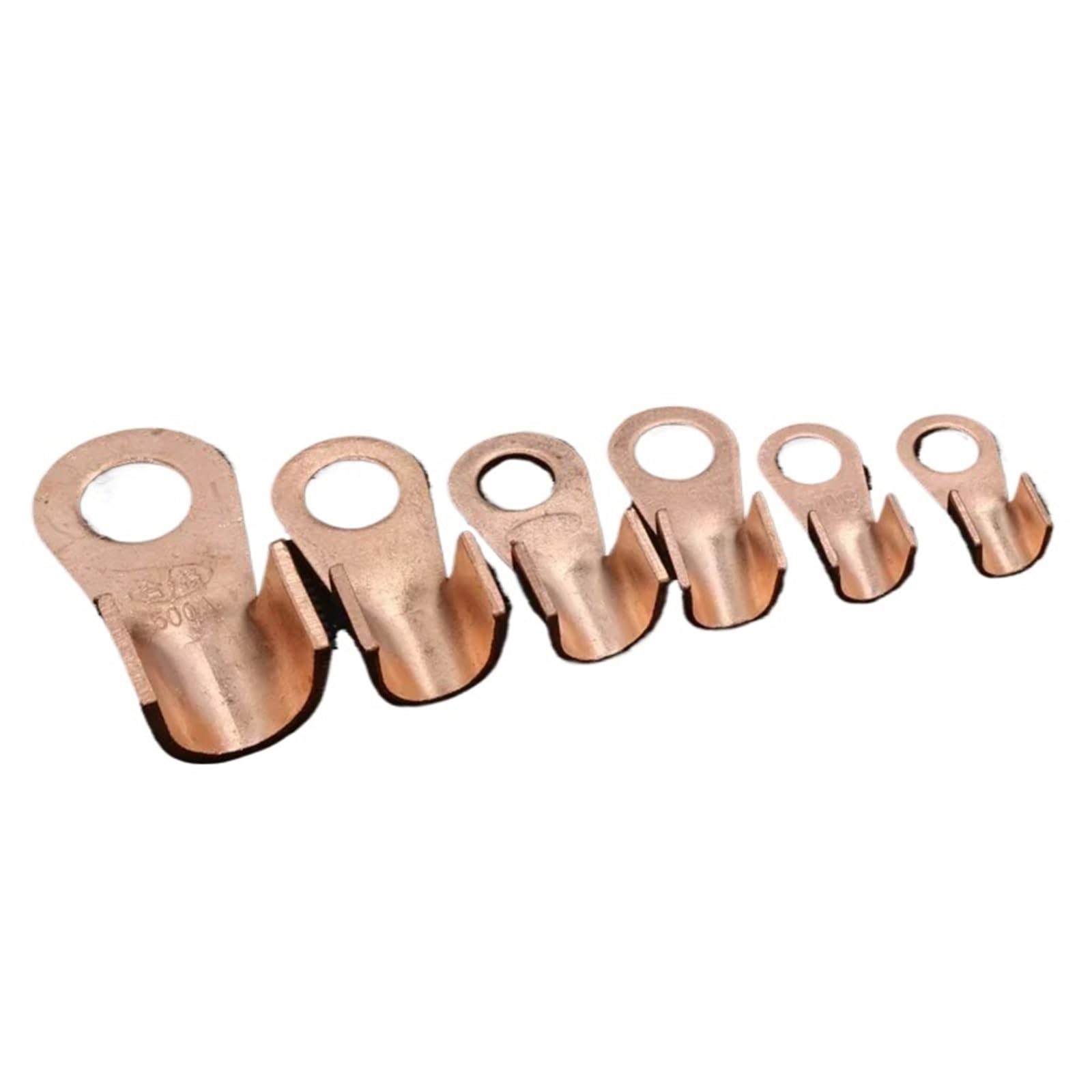 Terminal De Cable Conector De Empalme Extremo Cable Engarce Nariz Alambre Boca Abierta Cobre Rojo Tipo OT 100-500A(400A,10 pieces)