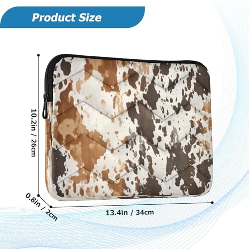 Funda para portátil con diseño retro de vaca para 13-14 pulgadas miniatura 3