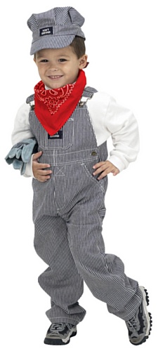 Aeromax Jr. Train Engineer Suit with cap and accessories size 6/8