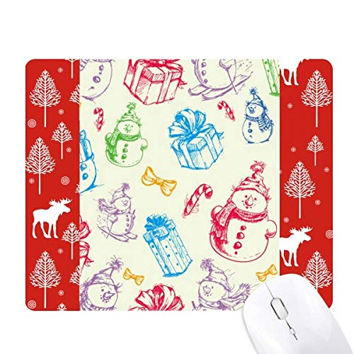 Cadeau de Noël souris des bois en bois pour décoration fête