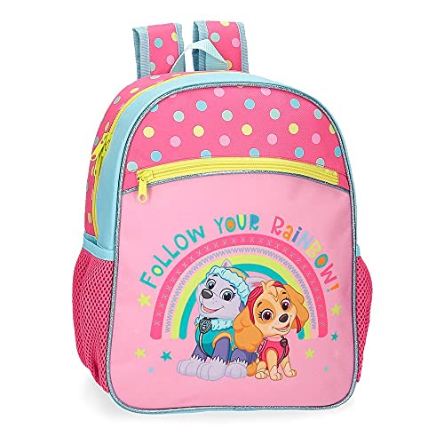 La Patrulla Canina Paw Patrol Follow Your Rainbow Valise de Cabine Rose 38 x 55 x 20 cm, Rose, 27x33x11 cms, Sac à Dos