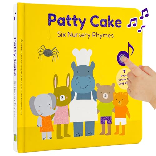 Cali'S Books 978-450-CBNR-06 Patty Cake Nursery Rhymes | Books For 1 Year Old | 1 Year Old Girl Gifts | Musical Toys cover
