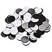 Pangda Flexible Rubber Magnets Discs 3/4 Inch Round Magnetic Discs with Adhesive Backing, 100 Pieces