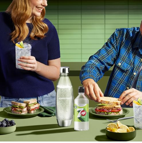 Sodastream drink mix 7up Zero Zucker – zuckerfreier Sirup für gesprudeltes & stilles Wasser, 4er Pack (4 x 440 ml), ergibt bis zu 9L Fertiggetränk 6
