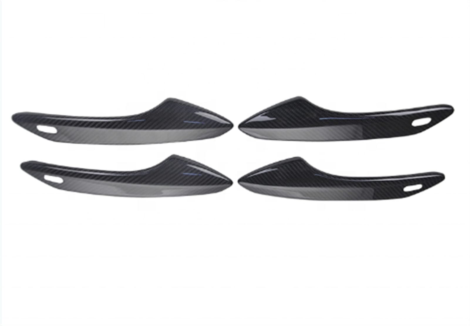 Fahbstr One Color Car Inner Handle For Lexus Nx200 2016+ Dry Carbon Fiber Car Door Exterior Side Handle Cover Panel Protective Trims