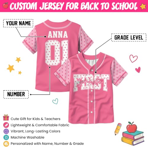 Custom Teacher Baseball Shirt for Adults & Kids, Back to School Gift, S-7XL miniatura 4