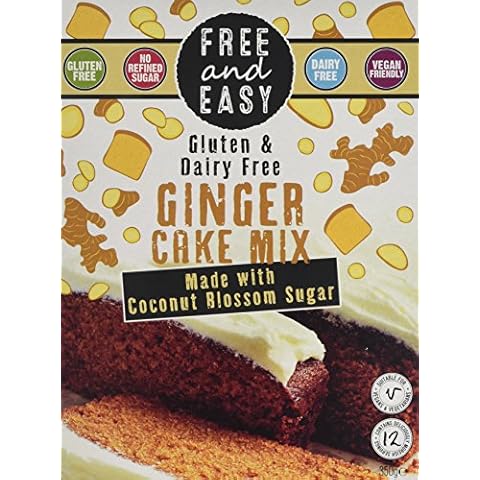 Free & Easy Gluten and Dairy Free Ginger Cake Mix Cover