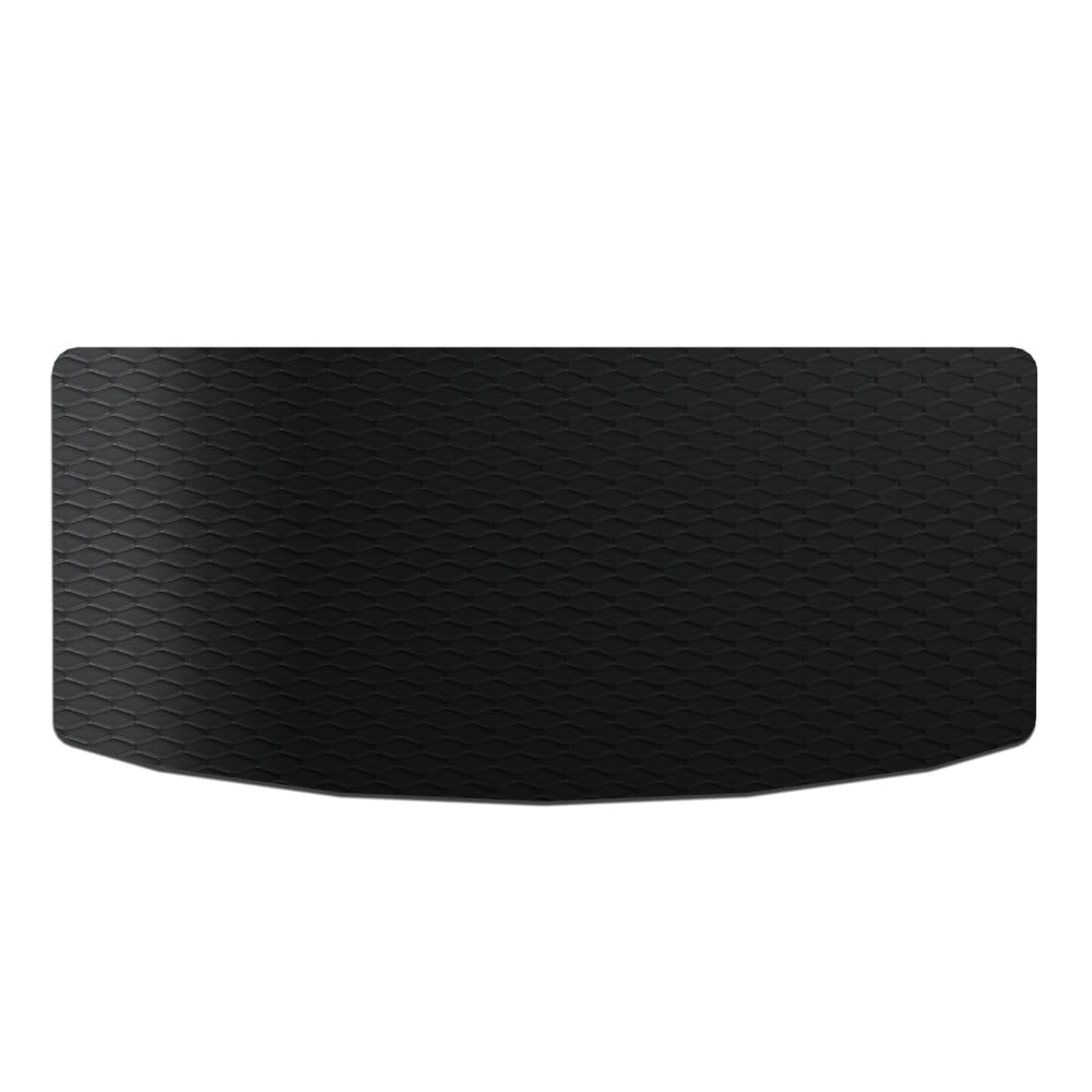Black Rubber All Weather Honeycomb Hex Rear Trunk Mat 1 Piece Compatible with 18-24 Chevy Traverse