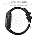 MoKo Band Compatible with Samsung Galaxy Watch 3 45mm/Gear S3 Frontier/Classic/Galaxy Watch 46mm/Huawei Watch GT 46mm/Watch GT 2e 46mm/Ticwatch S2/E2, Silicone Sport Strap Fit 22mm Band, Black