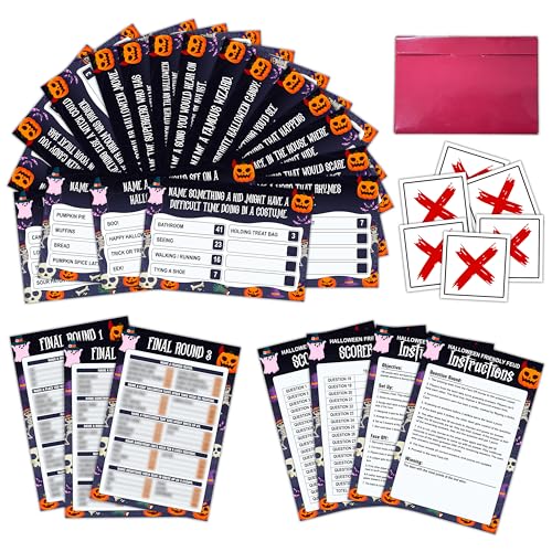 Halloween Friendly Feud Game, Fun Halloween Party Game, Trivia Quiz