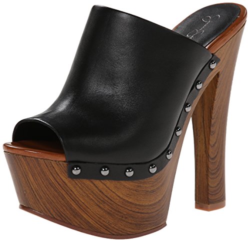 Jessica Simpson Women's Declan Platform Sandal, Black, 7.5 M US