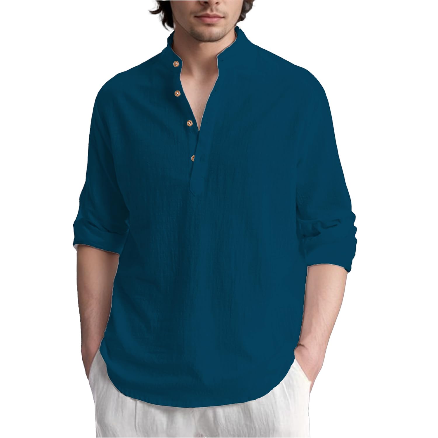 vida loca Slim Fit Short Kurta for Men and Boys.(KRT_BTN06, Navy Blue)-picture-14