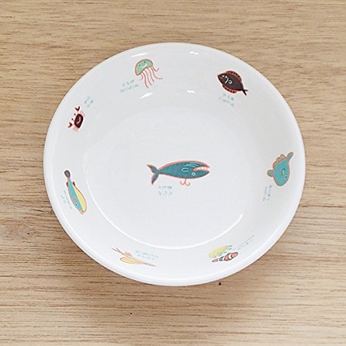   陶磁器皿 直径約25cm Amazon | 小皿 シーワールド 給食 食器 強化磁器 陶器 日本製