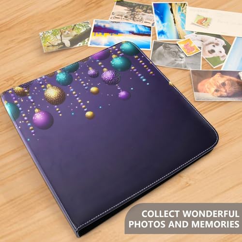 Álbum de fotos autoadhesivo DIY Scrapbook Mardi Gras con bolas de carnaval, anillos de 3 argollas, 40 páginas, 8x10 para recuerdos miniatura 5