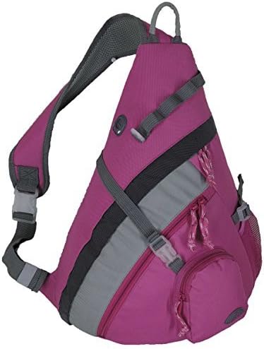 HBAG 20" Sling Backpack Single Strap School Travel Sports Shoulder Bag, Pink