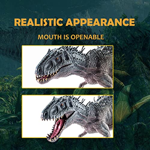 Image of JR PARK Large Dinosaur Toy, 15.7 inch Figures Realistic Rex with Moveable Jaw, Educational Animal Model for Collector, Fanatics, Birthday Gift
