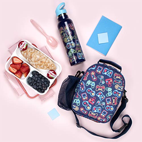 Fringoo Neon Gamer Geïsoleerde Roestvrijstalen Waterfles - 600 ml - Image 4