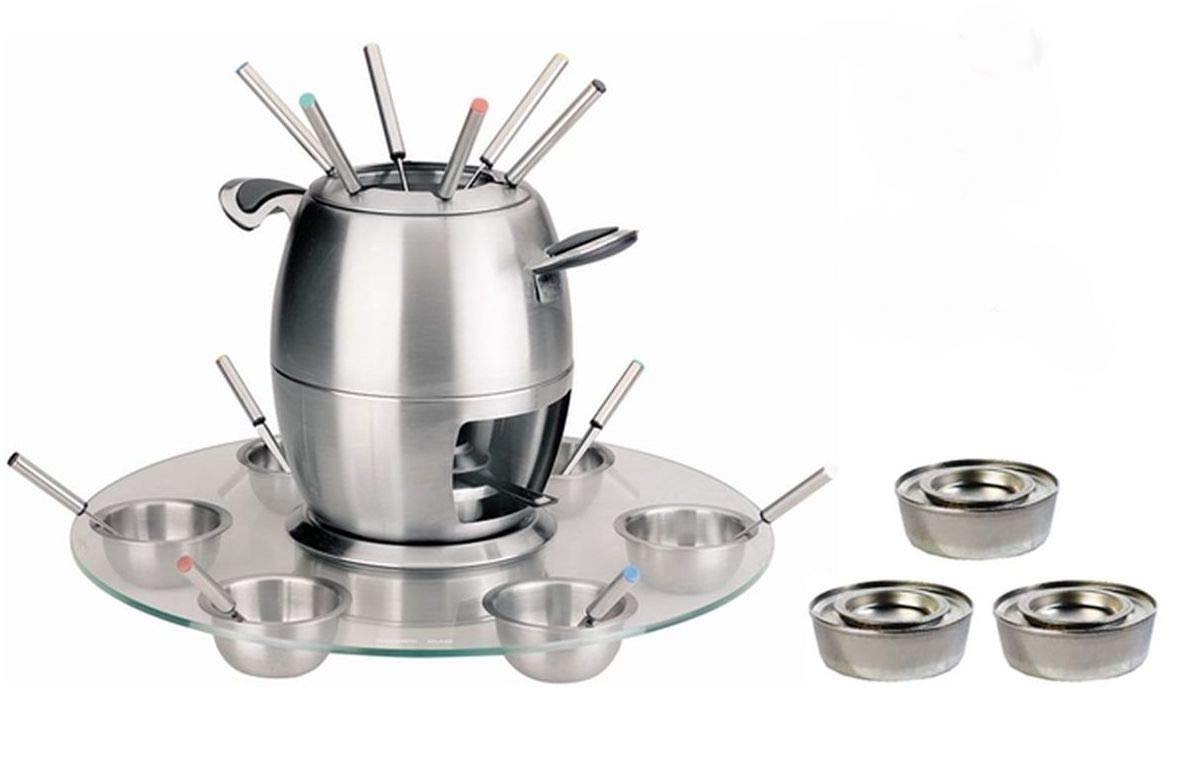 Fondue mit Glasfuß für 6 Personen