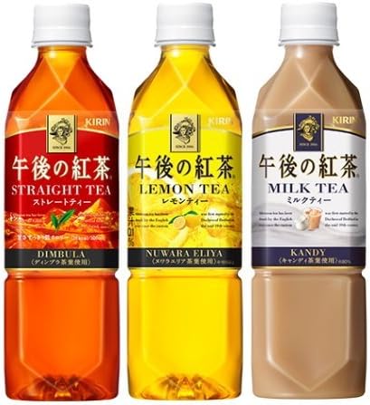 Amazon キリン 午後の紅茶 500ml ストレート レモン ミルク 3種各8本セット 計24本 キリン 午後の紅茶 食品 飲料 お酒 通販