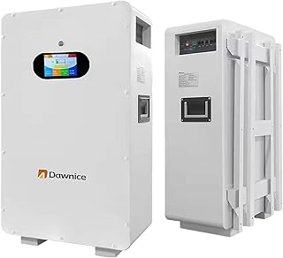 Dawnice 10kwh Solar Storage Lithium Battery 48V 51.2V 200Ah Battery Backup Wall-mounted Power LiFePo4 Home Solar Electric System Storage Batteries for Home Backup Camping Emergency, white