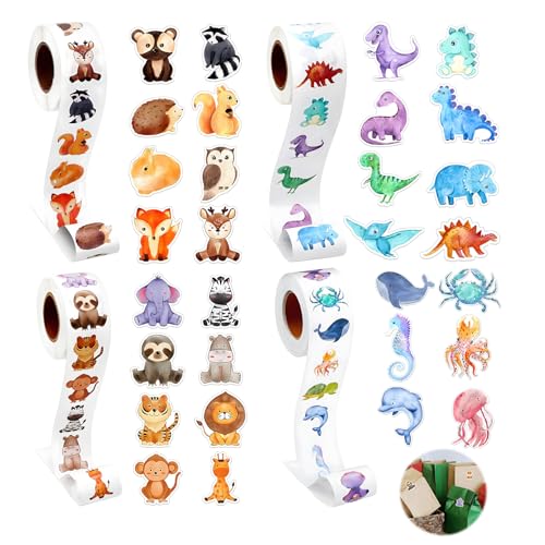 2000 Piezas Pegatinas Infantiles Sticker, Pegatinas Animales Pegatina Niños Pegatina Dinosaurios, OcéanoPegatinas Adhesivas Stickers Infantiles Para Suministros De Manualidades Recompensas En El Aula