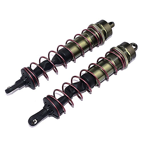 KKmoon 2 pcs peças do carro rc amortecedor de amortecedor de metal traseiro para hba zd corridas jlb