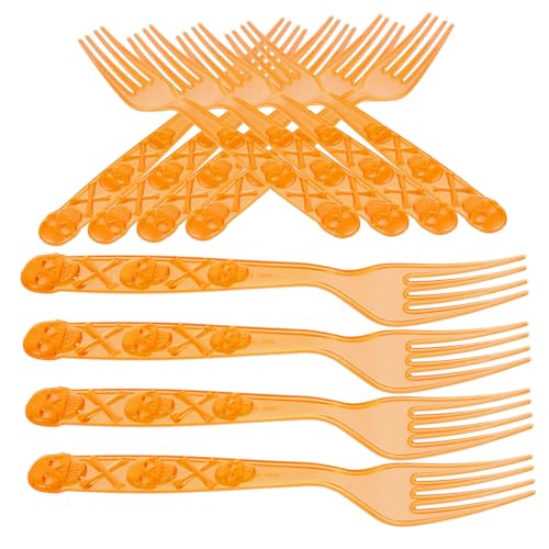Garneck Plastic Party Supplies Halloween Decorative Utensils 12pcs Set Non-pierce Smooth Surface Chic Design