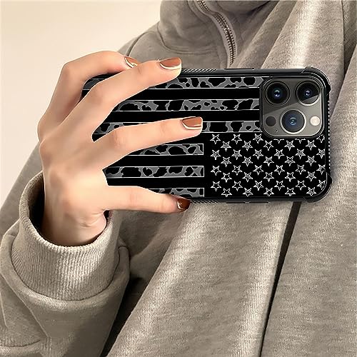 Coque iPhone 15 Pro Max léopard avec drapeau antichoc