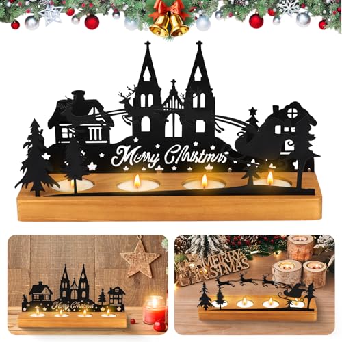 PAPAcroscoma Aktualisiert Advent Kerzenhalter weihnachtskerzenhalter:...