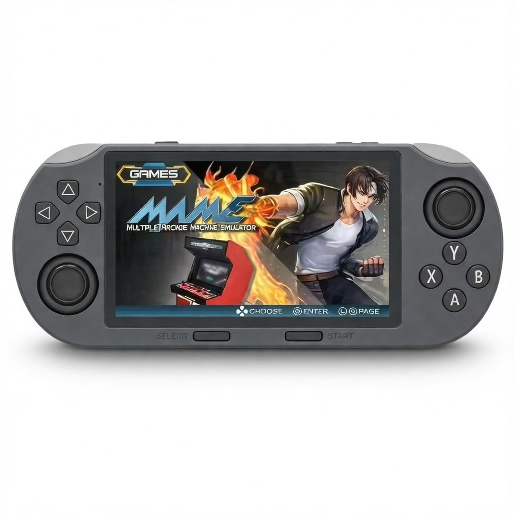 Console rétro Portable MICHLO SF3000HD, écran IPS 4,5", Mini HDMI, Batterie 3000 mAh, Noir