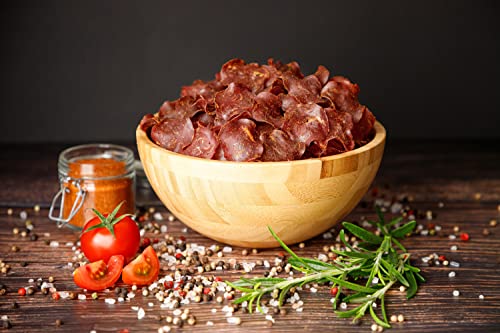 Craftsman Beef Chips | hauchdünn geräuchertes Rindfleisch | Proteinreiches Trockenfleisch | 100% Rind | knusprige Beef Jerky Chips für Party | Meat Snack to Go | Glutenfrei (2 Packungen)