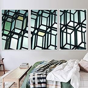 signwin 3 Piece Framed Canvas Wall Art Abstract...