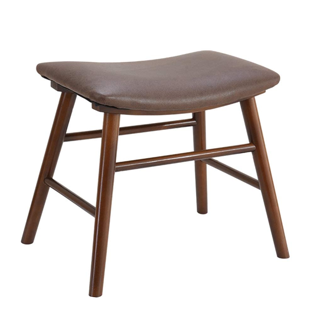 Poufs et repose-pieds marron 50x37x43cm avec tabouret bas de coiffage