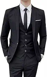Terno Slim Masculino Executivo Kit Completo - Calça + Blazer + Colete