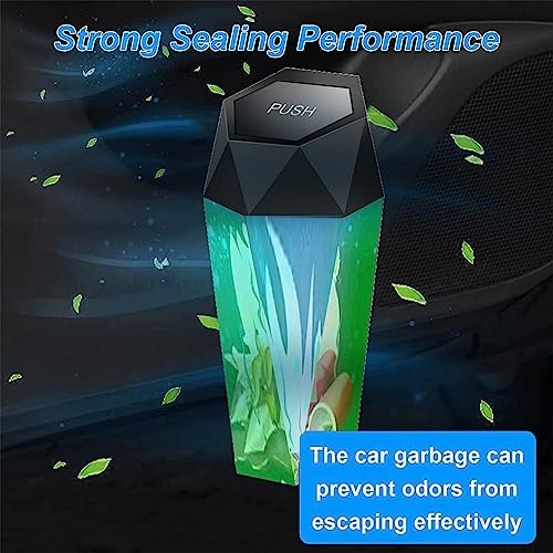 Image of 2PACK Car Trash Can,Mini Car Cup Holder Trash Can,Mini Essential Car Accessories for Interior,Multipurpose Car Organizers and Storage for Car, Home, Office (2Pack Black)