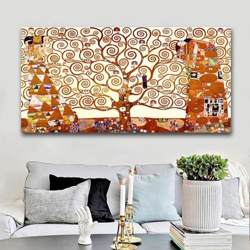 Images d'art imprimées Gustav Klimt Arbre de la Vie pour mur vide