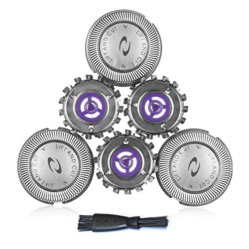 Hojas de repuesto para la cabeza de la afeitadora HQ55 para Philips Philishave HQ6970 HQ6695 HQ6990 PQ202 (paquete de 3) Máquina de afeitar eléctrica, cabezas giratorias de repuesto universal