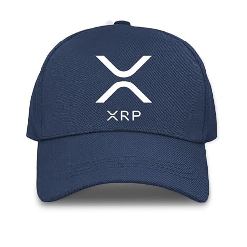 Mog Print Men's Navy - Adult Xrp Ripple Logo Baseball Caps - Xrp Logo Cap - Digital Currency Xrp Print Cap - Market Trade Protocol Payt Baseball Hat - Dad Hat - Gift For Investors Traders