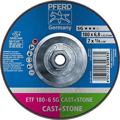 PFERD 7'' X 1/4'' Grinding Wheel 5/8-11 (61707) (10/Each)