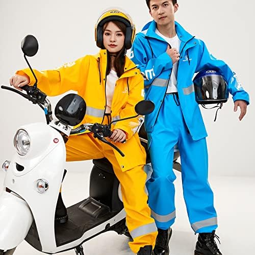 [青欣] スマートフォン対応レインウェア 上下セット メンズ 透湿 レインコート レディース 防水 おしゃれ レインスーツ 男女兼用