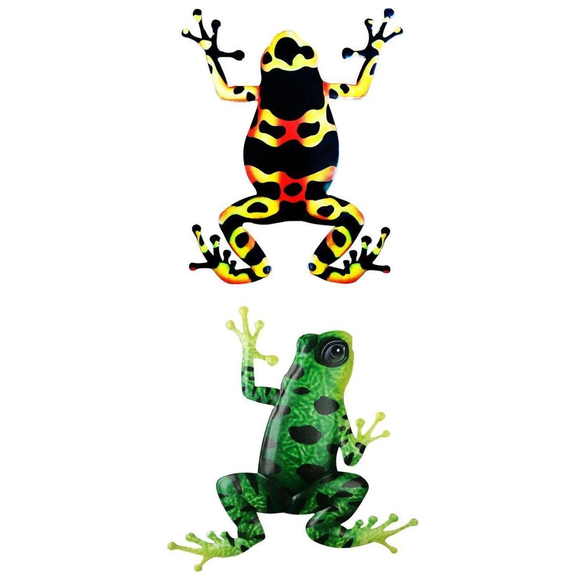 SECRET DESIRE 2X Frog Hanging Sculpture Colorful Metal Wall Decor Ornament-image-13