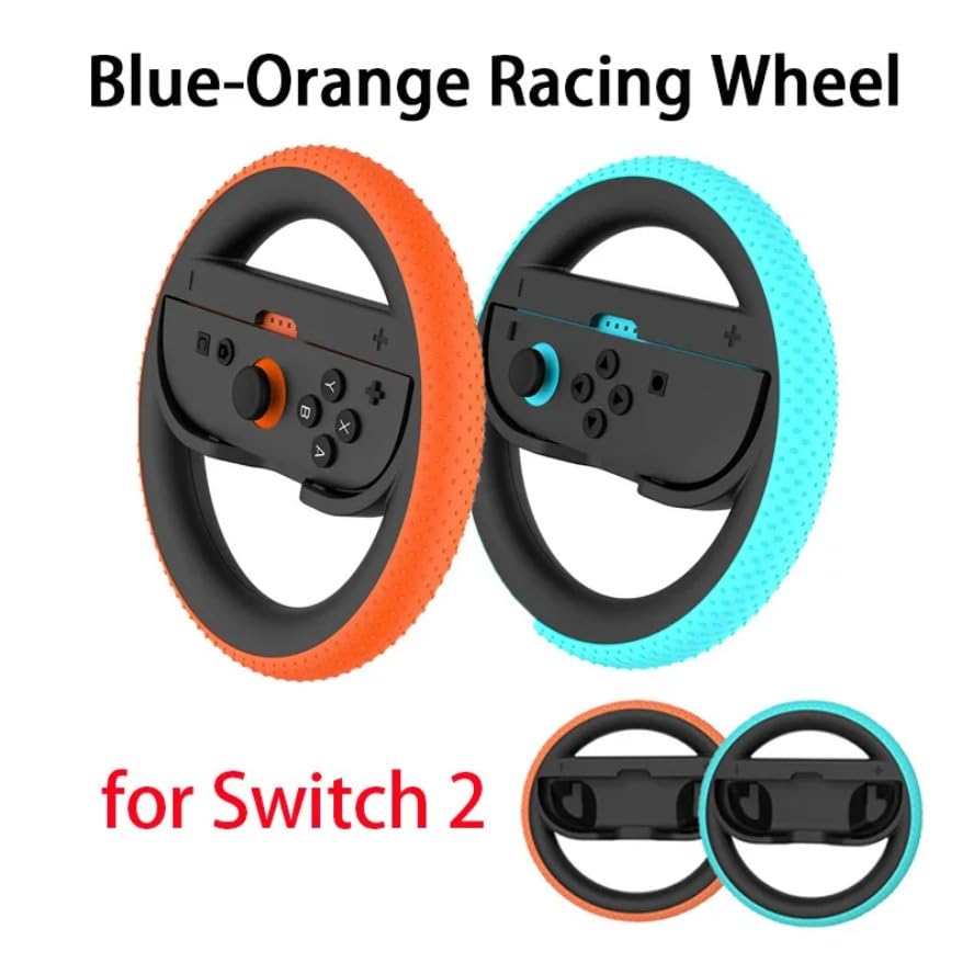 Racing Steering Wheels for Switch 2 Console Controller Handle Grips for NS 2 Joystick Gaming Accessories (Wheels)
