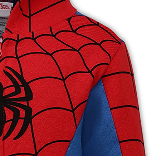 Marvel Avengers Captain America and Spider-Man Boys Zip-Up Hoodie for Toddlers and Big Kids4