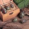 Nupuyai Dragon Blood Stone Crystal Stone Yoni Eggs Set of 3, Drilled Massage Stone for Women Kegal Exercise Eggs Strengthen Pelvic Floor Muscles #2