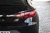 Lichtdurchlässige Rückleuchtenfolie (für die weißen Segmente) im passgenauen CAD-Zuschnitt für Seat Leon 5F Facelift 3&5 Türer (nicht für ST)
