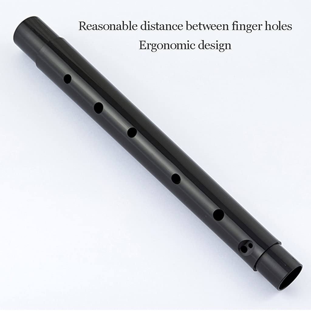 Blockflöten Blockflöte Lernen Erwachsene Tenor Barock 8-Loch Profi-Blockflöte, C-Tune Britische ABS-Flöte, 3-teilig, Mit Reinigungsstift Für Aufbewahrungstaschen (Color : Black, Size : Baroque C)