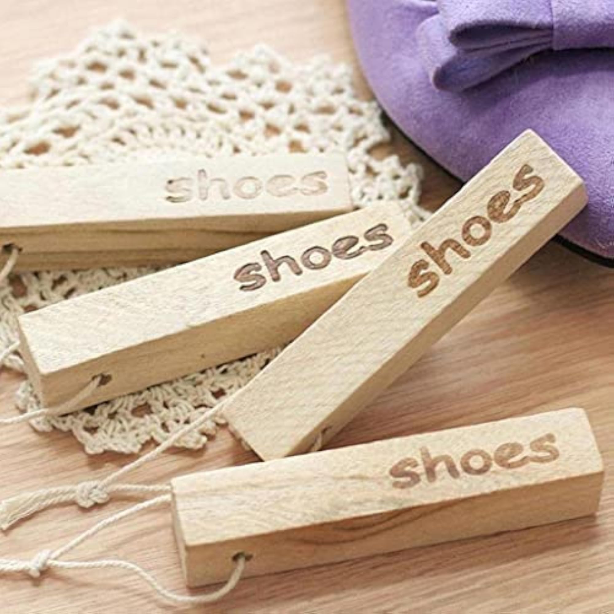 Natural Camphor Wood Block for Aromatic Deodorization, 5 Pcs