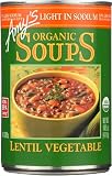 Amy's Lentil Vegetable Low Sodium Organic Soup, 14.5 Ounce