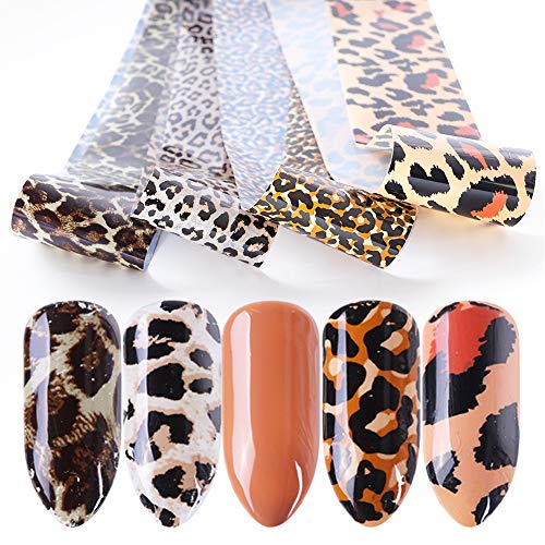 Changar JKP2000 Animal Skin Nail Art Foil Transfer Decals Serpentine Leopard Print Tiger Snake Skin Pattern Fish Scale Nail Foil A... thumb #2